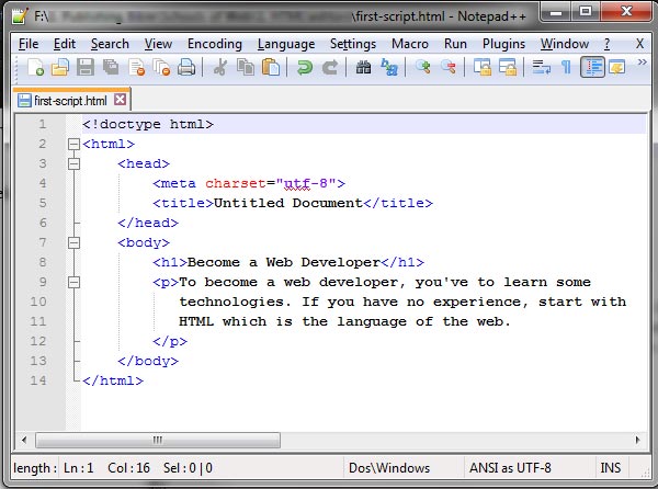 How To Open Html File In Notepad